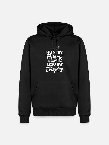 Hunting fishing - Men’s Premium Organic Hoodie - black