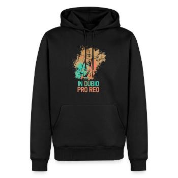 In Dubio Pro Reo Juristen Anwalt Geschenk - Männer Premium Bio Hoodie - Schwarz - Vorne - Nico (187cm)