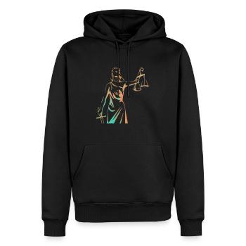 Jurastudium Jura Anwalt Richter Staatsexamen - Männer Premium Bio Hoodie - Schwarz - Vorne - Nico (187cm)