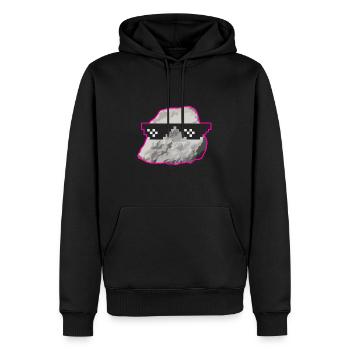 Geologe Landvermesser Stein Brille Geschenk - Männer Premium Bio Hoodie - Schwarz - Vorne - Nico (187cm)