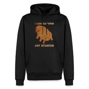Bärtierchen Mikrobiologe Tardigrade Geschenk - Männer Premium Bio Hoodie - Schwarz - Vorne - Nico (187cm)