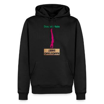 Akrobatik Handstand Lernen Üben Geschenk - Männer Premium Bio Hoodie - Schwarz - Vorne - Nico (187cm)