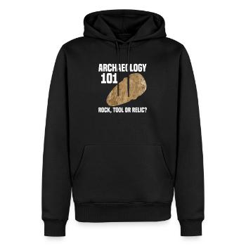 Archéologie archéologue archéologue cadeau - Sweat à capuche Premium bio Homme - noir - Devant - Nico (187cm)