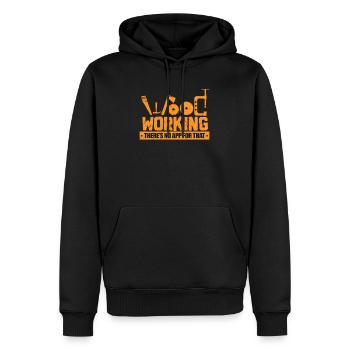 Tischler Schreiner Zimmermann Holz Handwerker - Männer Premium Bio Hoodie - Schwarz - Vorne - Nico (187cm)