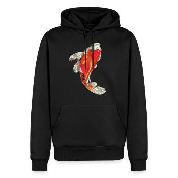 Poisson Poisson Poissons Aquarium Océan - Sweat à capuche Premium bio Homme - noir - Devant - Nico (187cm)