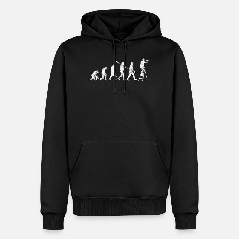 Maler & Lackierer Evolution - Männer Premium Bio Hoodie - Schwarz