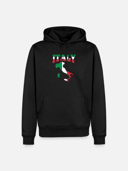 Italien Italiener Italienisch Italia Geschenk - Männer Premium Bio Hoodie - Schwarz