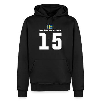 Schwedische Namen Fußball Sauf Mallorca Trikot - Männer Premium Bio Hoodie - Schwarz - Vorne - Nico (187cm)