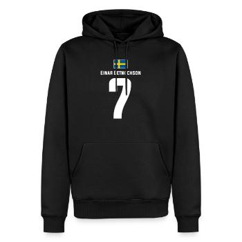 Schwedische Namen Fußball Sauf Mallorca Trikot - Männer Premium Bio Hoodie - Schwarz - Vorne - Nico (187cm)