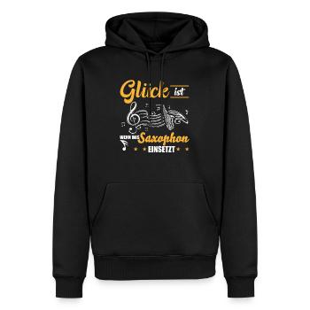 Saxophonist Saxophon Geschenkidee - Männer Premium Bio Hoodie - Schwarz - Vorne - Nico (187cm)