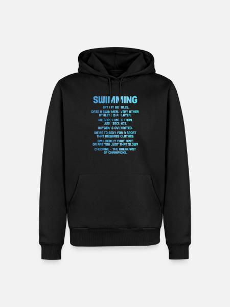 nager - Sweat à capuche Premium bio Homme - noir