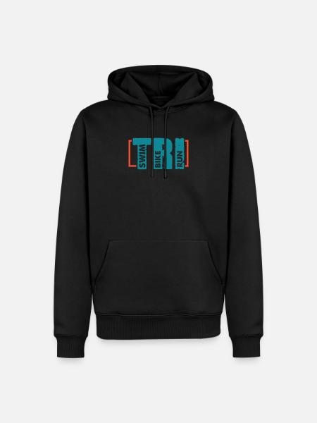 Triathlon - Sweat à capuche Premium bio Homme - noir