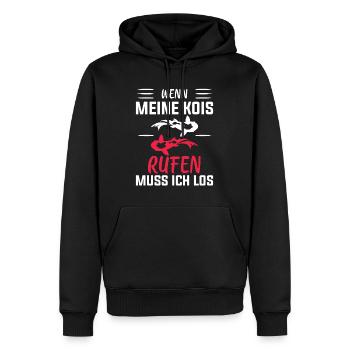 Koi Fisch Kois Geschenk - Männer Premium Bio Hoodie - Schwarz - Vorne - Nico (187cm)