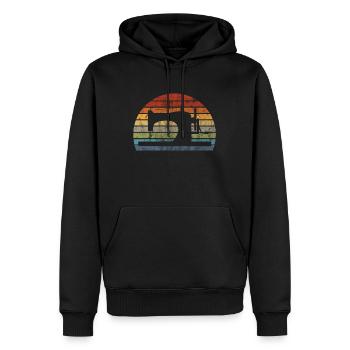 Couture - Sweat à capuche Premium bio Homme - noir - Devant - Nico (187cm)