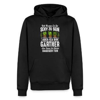 Sexy Gärtner Gartenarbeit Spruch Garten - Männer Premium Bio Hoodie - Schwarz - Vorne - Nico (187cm)