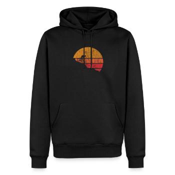 VTT Downhill VTT VTT cadeau - Sweat à capuche Premium bio Homme - noir - Devant - Nico (187cm)