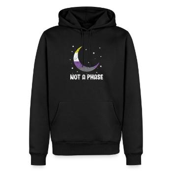 Genderqueer LGBT Queer Gay Pride CSD cadeau - Sweat à capuche Premium bio Homme - noir - Devant - Nico (187cm)