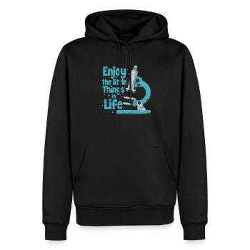 Biology science chemistry laboratory gift - Men’s Premium Organic Hoodie - black - Front - Nico (187cm)