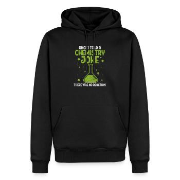 Cadeau de laboratoire de chimie chimiste science - Sweat à capuche Premium bio Homme - noir - Devant - Nico (187cm)
