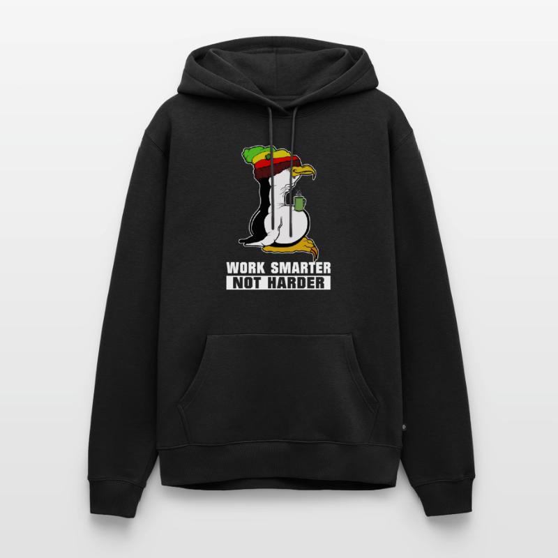 Pause café pingouin Linux Rasta Informatik PC Nerd Sweat à capuche Premium bio Homme