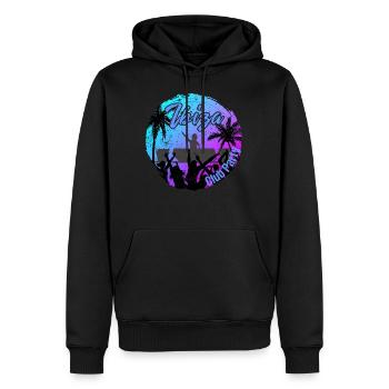 Ibiza Club Party - Sweat à capuche Premium bio Homme - noir - Devant - Nico (187cm)
