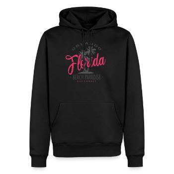 Florida Orlando Beach Paradise - Männer Premium Bio Hoodie - Schwarz - Vorne - Nico (187cm)
