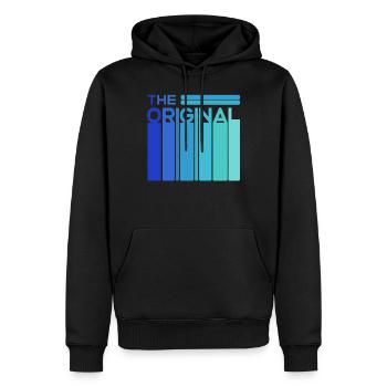 The Original Remix Partnerlook Papa fils fille - Sweat à capuche Premium bio Homme - noir - Devant - Nico (187cm)