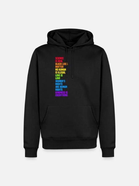 Science is Real Black Lives Matter - Men’s Premium Organic Hoodie - black