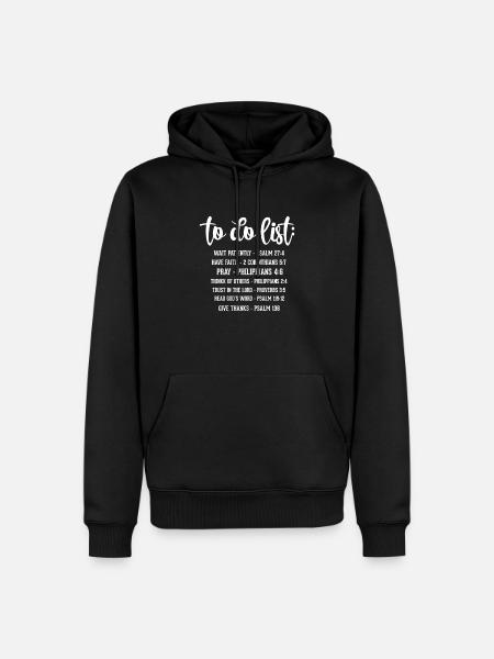 Jesus Gott Christlich Christus Religion Geschenk - Herre Premium økologisk hoodie - sort