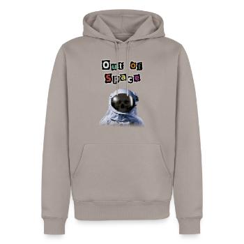 Out of Space - Travis Scott Style Astronaut - Männer Premium Bio Hoodie - Taupe - Vorne - Nico (187cm)