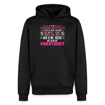 Steuerfachangestellte Steuerfachwirt Geschenk - Männer Premium Bio Hoodie - Schwarz - Vorne - Nico (187cm)