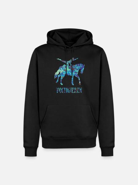 Voltigieren Pferdesport Volti Voltigier Geschenk - Männer Premium Bio Hoodie - Schwarz