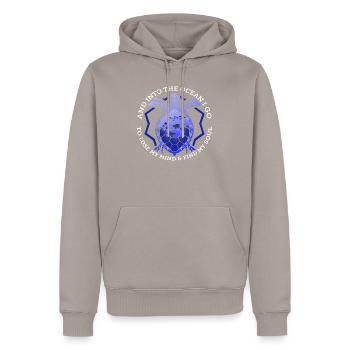 And Into The Ocean I Go To Save The Turtles - Männer Premium Bio Hoodie - Taupe - Vorne - Nico (187cm)