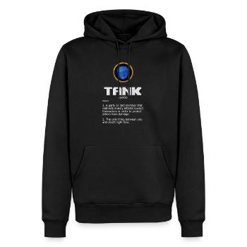 Lustiges Rollenspiel MMO MMORPG Tank Rollen Design - Männer Premium Bio Hoodie - Schwarz - Vorne - Nico (187cm)