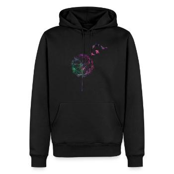 Dandelion dandelion summer dandelion - Men’s Premium Organic Hoodie - black - Front - Nico (187cm)