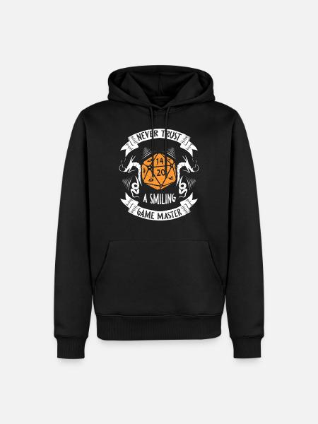 Tro aldrig på et smilende spil Master Rop til bordplader - Herre Premium økologisk hoodie - sort