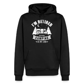 Wohnmobil - Männer Premium Bio Hoodie - Schwarz - Vorne - Nico (187cm)