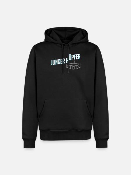 Trampolin - Männer Premium Bio Hoodie - Schwarz