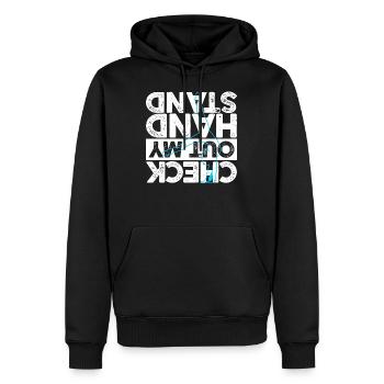 do gymnastics - Men’s Premium Organic Hoodie - black - Front - Nico (187cm)