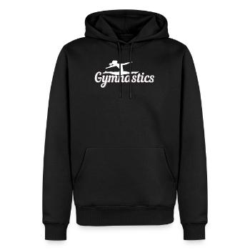 faire de la gymnastique - Sweat à capuche Premium bio Homme - noir - Devant - Nico (187cm)