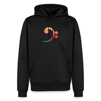 Bassist Bassgitarre Musiker Band Musik Geschenk - Männer Premium Bio Hoodie - Schwarz - Vorne - Nico (187cm)