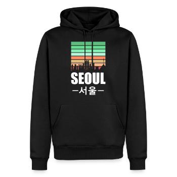 South Korea Seoul Korea Korean Kpop Asia Vacation - Men’s Premium Organic Hoodie - black - Front - Nico (187cm)