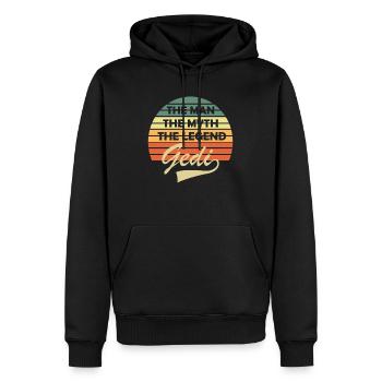 Gedi Firmgedi Taufgedi Geschenk Geditag - Männer Premium Bio Hoodie - Schwarz - Vorne - Nico (187cm)