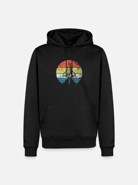 astronaut - Men’s Premium Organic Hoodie - black