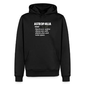 Astronomie Planeten Sterne Weltraum Geschenk - Männer Premium Bio Hoodie - Schwarz - Vorne - Nico (187cm)