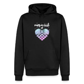 Meerjungfrau - Männer Premium Bio Hoodie - Schwarz - Vorne - Nico (187cm)