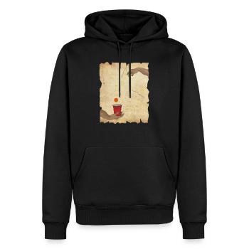 Michelangelo hands beerpong beer pong - Men’s Premium Organic Hoodie - black - Front - Nico (187cm)