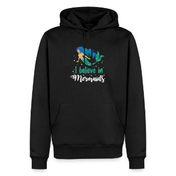 Mermaid Sea Mermaid Fairy Tale Gift - Men’s Premium Organic Hoodie - black - Front - Nico (187cm)