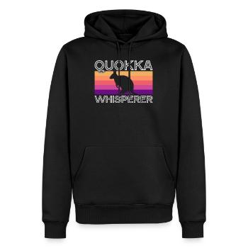 Quokka Quokkas Australien - Männer Premium Bio Hoodie - Schwarz - Vorne - Nico (187cm)