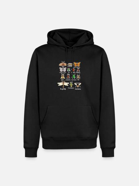 insects - Men’s Premium Organic Hoodie - black